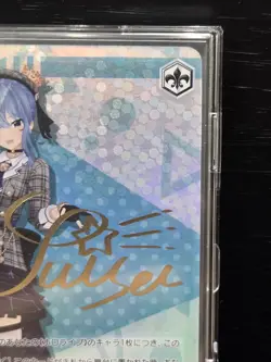 Hololive Suisei SP Gold SIGNED Message Weiss Schwarz HOL/W91-118SP NM Japanese - Image 3