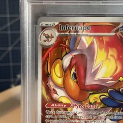 pokemon Tcg Twm En Infernape Illustration Rare #173 Psa 9 Mint - Image 3