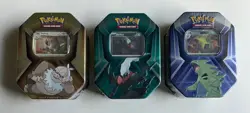 Tyranitar Slaking Darkrai Triple Whammy Tin Set of 3 Factory Sealed Pokemon - Image 1