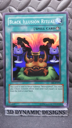 | Yugioh Black Illusion Ritual SRL-EN051 Super Rare Spell Ruler Worldwide NM | - Image 1