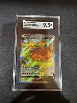 Pokemon TCG Charizard v SWSH260 Black Star Promo Holo Card 2022 Cgc 9.5 - Image 1