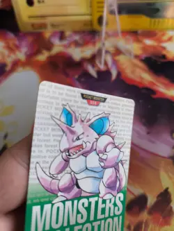 Pokemon Karte Card Nidoking Green Monsters Collection Carddass 1996 japanese Exc - Image 3