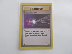 Energy Retrieval Base Set 2 Pokemon Card LP - Image 1