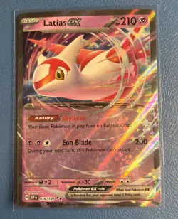 Pokemon Latias EX TCG Card 076/191 Sv: Surging Sparks Ultra Rare NM Condition - Image 2