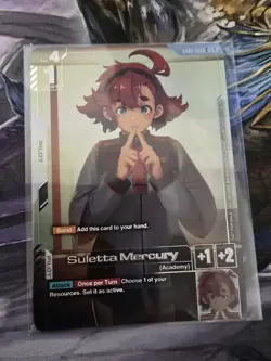 Gundam Card Game English Suletta Mercury Newtype Challenge Top 4 Promo Unopened - Image 1