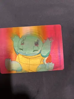 1998 Pokemon Video Pioneer Lenticular Squirtle Viz Promo Card PIKA-0023D - Image 1