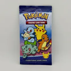 Pokemon TCG 2021 Mcdonalds Celebrations 4 Card Booster Pack Factory Sealed - Image 1