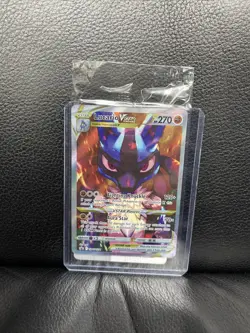 pokemon lucario vstar swsh291 crown zenith elite trainer box promo alt art card. - Image 3