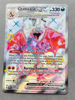 Charizard ex - SVP074 Black Star Promo Full Art Pokemon - NM - Image 1