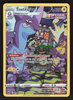 Toxtricity GG09/GG70 Pokemon TCG Crown Zenith: Galarian Gallery VLP - Image 1