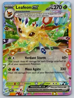 Leafeon ex 006/131 Holo Double Rare Prismatic Evolutions Pokemon Holo Near Mint - Image 1