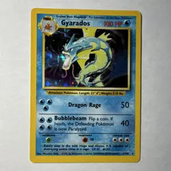 Pokemon TCG Gyarados Base Set Holo Rare 6/102 100 HP 1999 English Arita - Image 1
