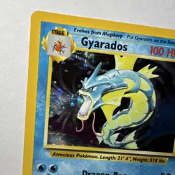 Pokemon TCG Gyarados Base Set Holo Rare 6/102 100 HP 1999 English Arita - Image 3
