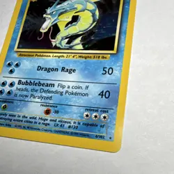 Pokemon TCG Gyarados Base Set Holo Rare 6/102 100 HP 1999 English Arita - Image 5