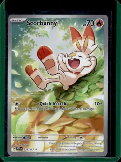 2026 Pokemon Ascended Heroes Scorbunny Illustration Rare #225/217 - Image 1
