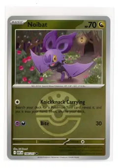 Noibat (Friend Ball) 156/217 Common Reverse Holo ME: Ascended Heroes Pokemon NM - Image 1