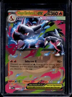 2025 Pokemon Phantasmal Flames Mega Charizard X ex Double Rare #013/094 - Image 1