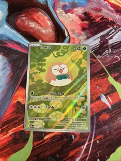 Pokemon TCG Rowlet 090/088 Illustration Rare Perfect Order NM/M - Image 1