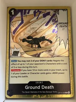 OP14-096 Ground Death English R One Piece TCG Card Game - Image 1