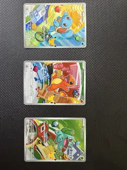 Pokemon First Partner Pack Promo Holo Full Art 9 Card Lot Bulbasaur Charmander - Image 1
