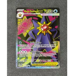 Mega Starmie EX 102/088 Full Art EX Holo 330 HP Pokemon TCG Water Card - Image 1