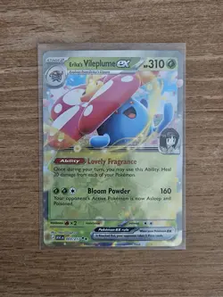 Erika's Vileplume Ex 3/217 Double Rare Holo Card - Pokemon Ascended Heroes NM - Image 1