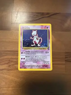 Mewtwo 10/130 Base Set 2 2000 Holo Rare WOTC Pokemon Card TCG - Image 1
