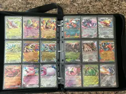 HUGE Pokemon EX, Holo, Etc Binder Collection 450 Card lot Modern Non-English - Image 2