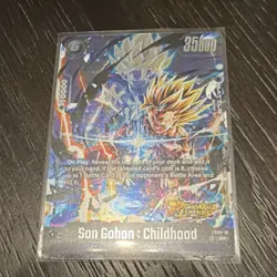 Bandai Dragon Ball Super Son Gohan: Childhood SR Foil Battle Card FS09-10 Legen… - Image 3