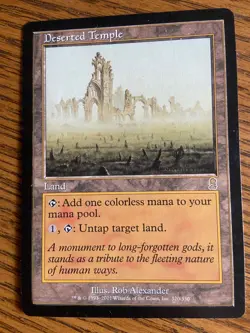 Wizards of the Coast Deserted Temple Odyssey Rare Land EN Regular 320/350 - Image 1
