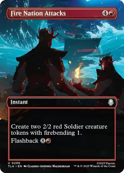 Normal - Fire Nation Attacks (Borderless) - 299 - NM - EN - Image 1