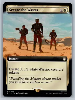 MTG Fallout Extended Art #457 Secure the Wastes Rare Instant - Image 1