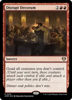 Disrupt Decorum NonFoil Commander Masters 215 NM MTG - Image 1