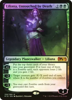 Liliana, Untouched by Death Foil Core Set 2019 NM MTG - Image 1