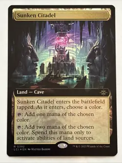 MTG The Lost Caverns of Ixalan Sunken Citadel Extended Art Foil 0392 NM Rare - Image 1