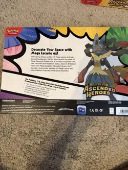 Pokemon TCG Ascended Heroes Premium Poster Collection Mega Lucario Sealed Box - Image 2