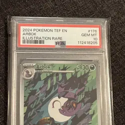 Arbok 176/162 Temporal Forces Holo PSA 10 GEM Pokemon Card 2024 - Image 2