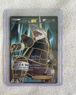 Pokemon Aggron EX Full Art Ultra Rare Holo 153/160 XY Primal Clash Card - Image 1