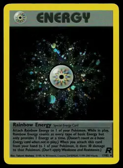 Pokemon Card Team Rocket Rainbow Energy 17/82 Rare - Image 1