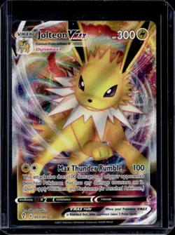 2021 Pokemon SWSH Evolving Skies Jolteon VMAX #051/203 - Image 1