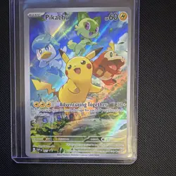 Pokemon TCG Pikachu SVP 027 Scarlet & Violet Promo Holo English Full Art - Image 1