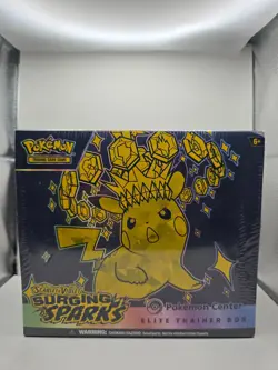 Surging Sparks Pokemon Center Elite Trainer Box (Exclusive) [Sealed] - Image 1