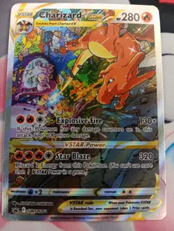 Pokemon TCG Charizard VSTAR SWSH262 Holo Black Star Promo Alternative Art - Image 2