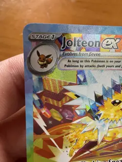 Jolteon ex 153/131 Sv: Prismatic Evolutions SIR Full Art Holo English - Image 2
