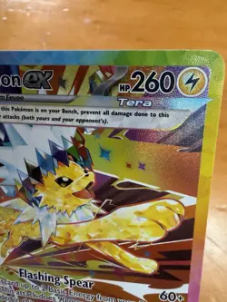 Jolteon ex 153/131 Sv: Prismatic Evolutions SIR Full Art Holo English - Image 3