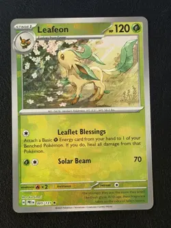 Leafeon (Master Ball) - 005/131 - Pokemon Prismatic Evolutions Rare NM - Image 1