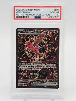 ORICORIO EX 2025 POKEMON MEGA EVOLUTION BLACK STAR PROMO #024 PSA 10 Q0465 - Image 1