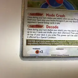 Pokemon Porygon-Z LV.X 100/100 Majestic Dawn Holo Ultra Rare Level Up 130 HP - Image 2