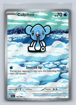 Cubchoo 109/086 Holo Illustration Rare Black Bolt Pokemon NM - Image 1