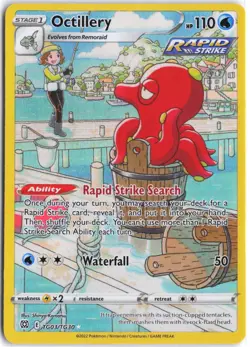 Octillery TG03/TG30 Holo Brilliant Stars Trainer Gallery Pokemon NM - Image 1